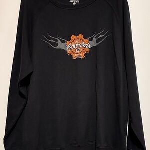 NWT Nascar Black Sweatshirt with Graphic Accents